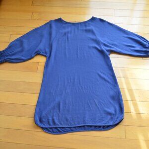 Maje Blue Realiste Crape Shift Dress Size 2 US S